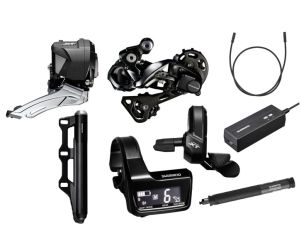 Shimano Kit Set Sepeda Deore XT Di2 8050 Double External without Adapter