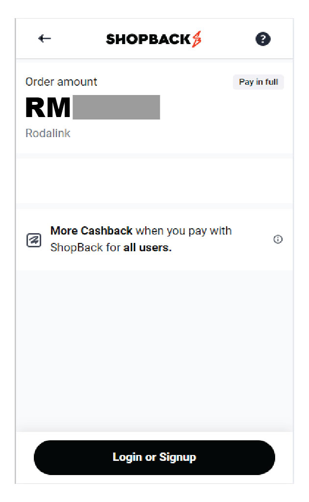 ShopBack Payment ShopBack Payment