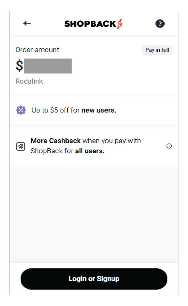 ShopBack Payment ShopBack Payment